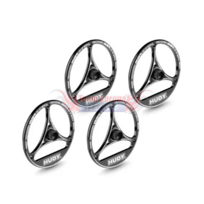 HUDY Alu Tweak Set-Up Wheel For 1/10 Touring Car & Fwd (4) - 109380